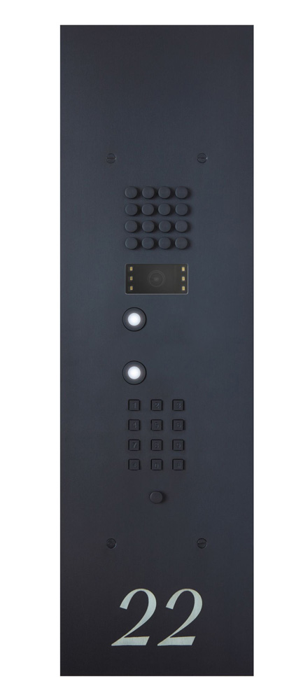 Wizard Bronze mat IP 2 buttons large model keypad and video color